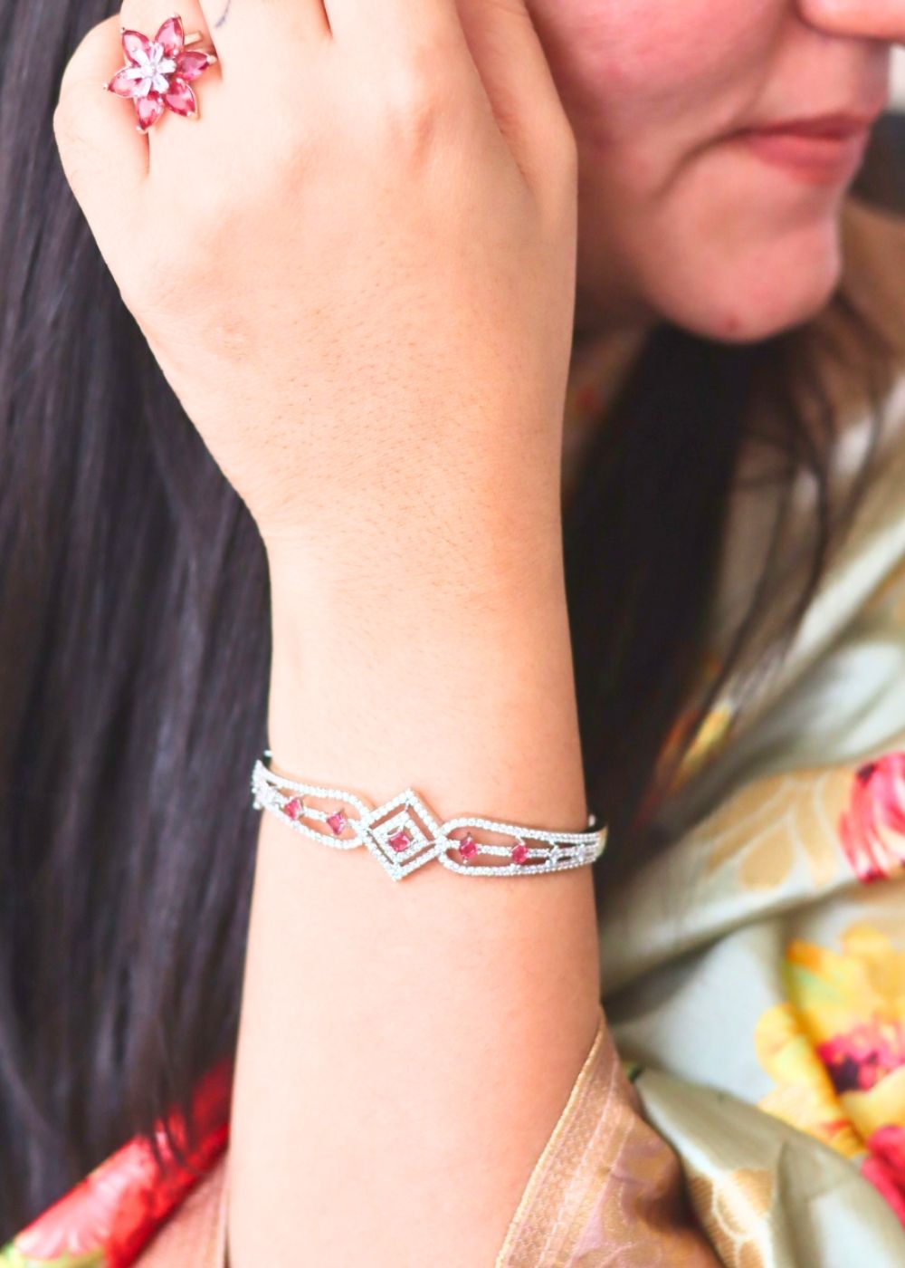 Anti tarnish Rosy Dream Bracelet