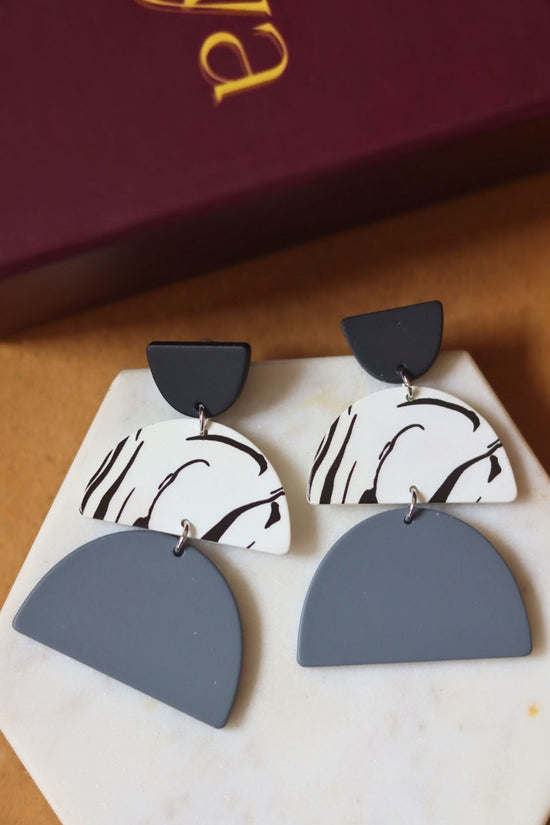 Classic Noir Earrings handmade in India