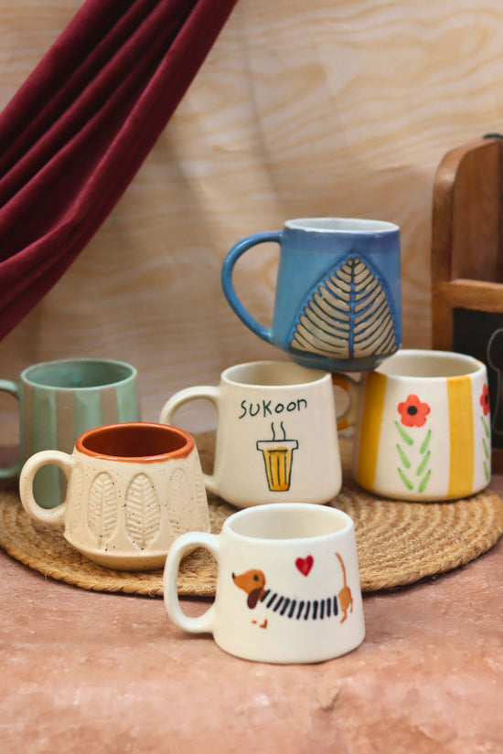 Set of 6 Artisan Delight Mugs (for the Price of 5) with premium quality material