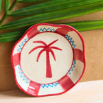 Gorgeous  Palm Handmade Dessert Plate