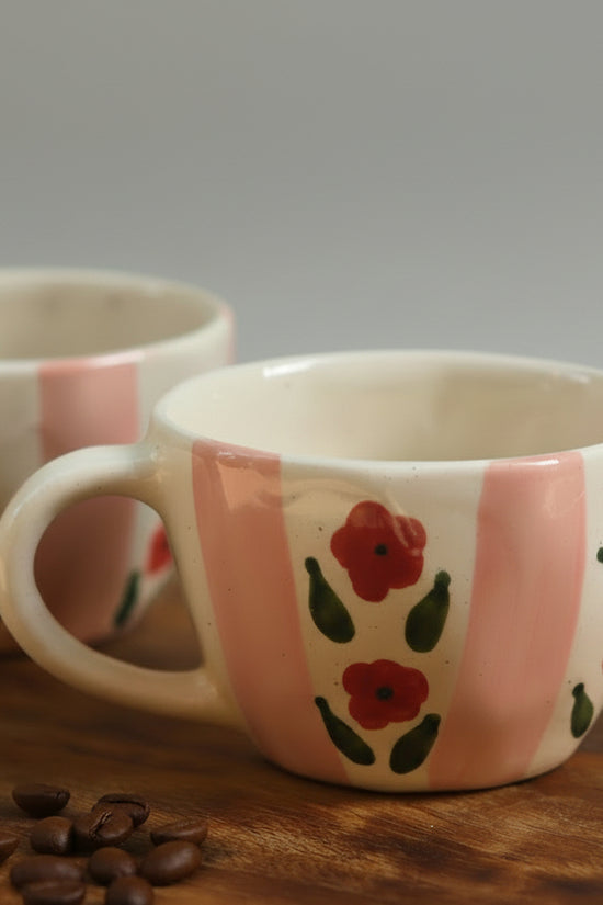 Handmade Pastel tulip Mug