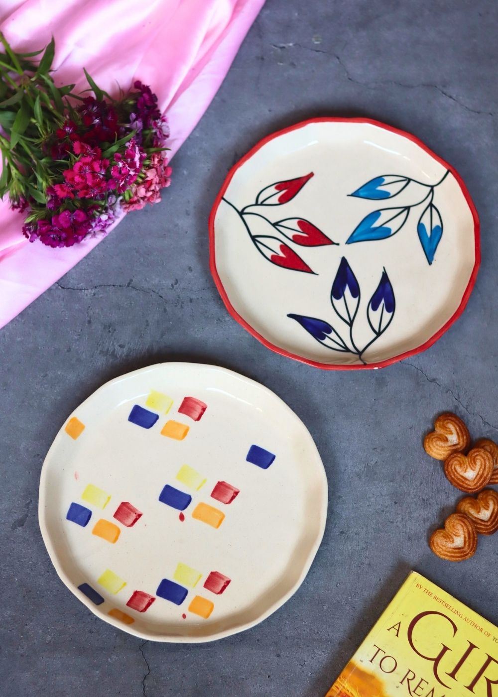 Petals & Crayon Snack Plate with premium quality material