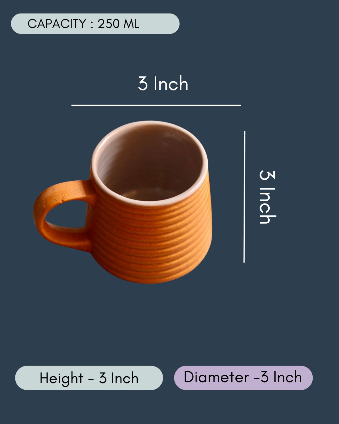 Rust & Grey Coffee Mug