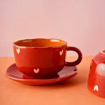 handmade mug & dessert plate with Adorable design