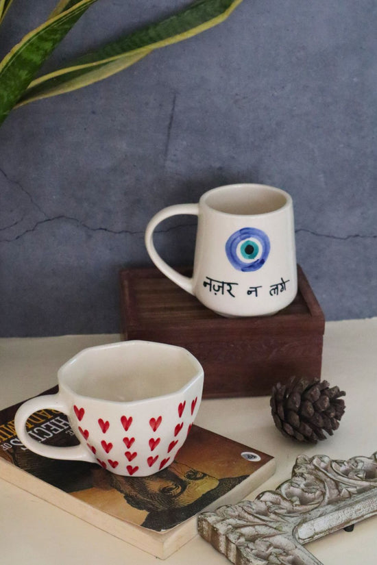 handmade heart & nazar mug