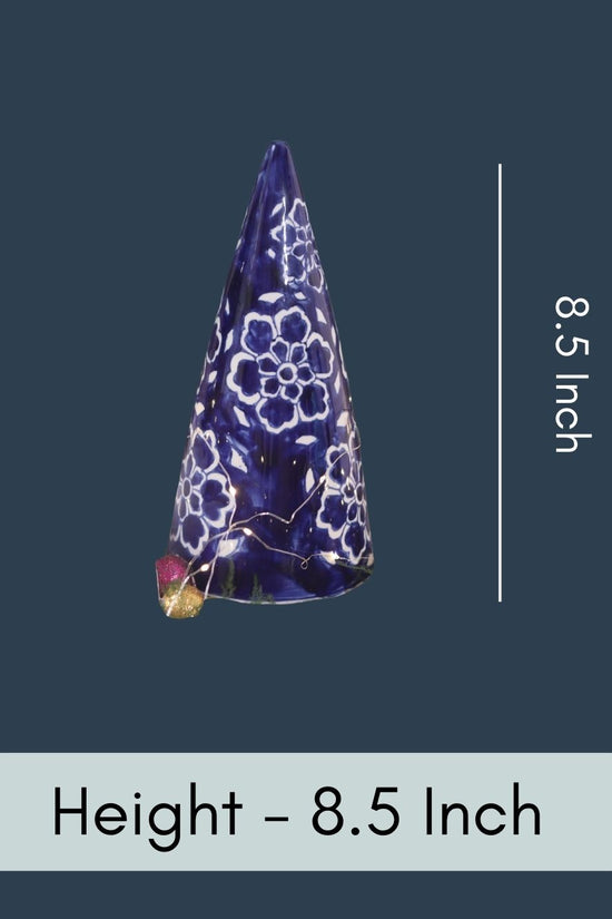 Blue Floral Christmas Tree