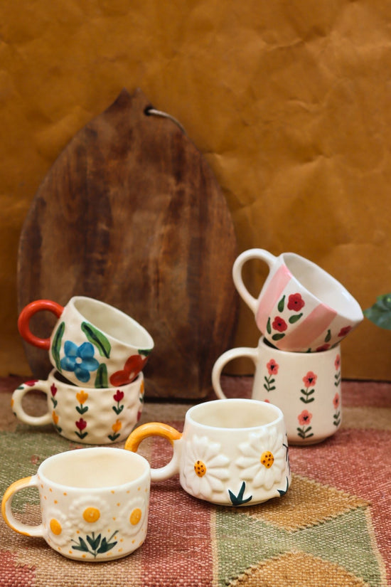 Set of 6 Modern Ceramic Mugs combo (for the price of 5) with premium quality material