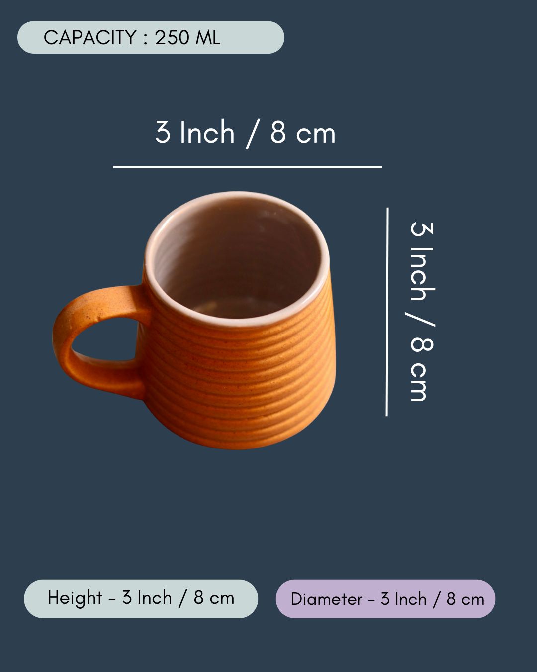 Rust & Grey Coffee Mug