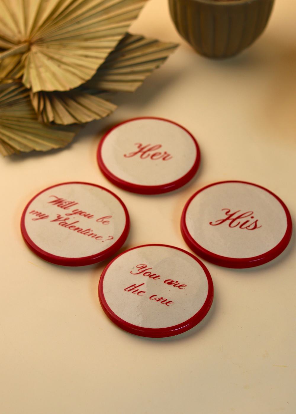 handmade coasters set of 4 combo
