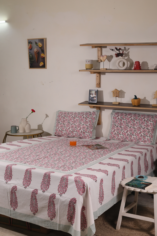 Block Printed Bedsheet
