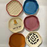 handmade Set of 6 Blissful Bites Dessert plate (for the price of 5)