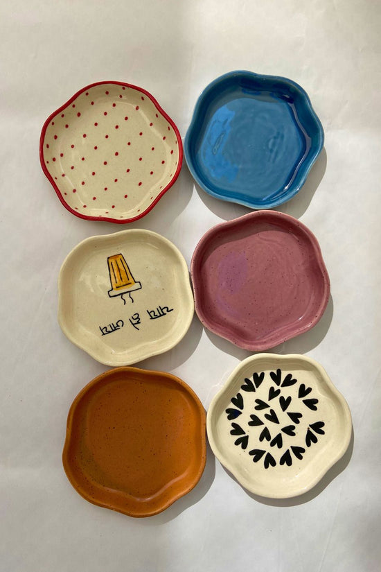 handmade Set of 6 Blissful Bites Dessert plate (for the price of 5)