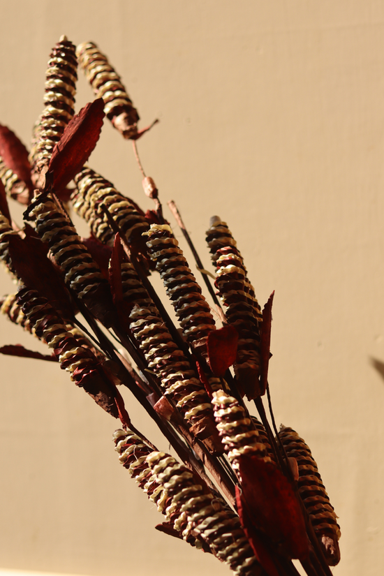 Dried pine chain flower bouquet