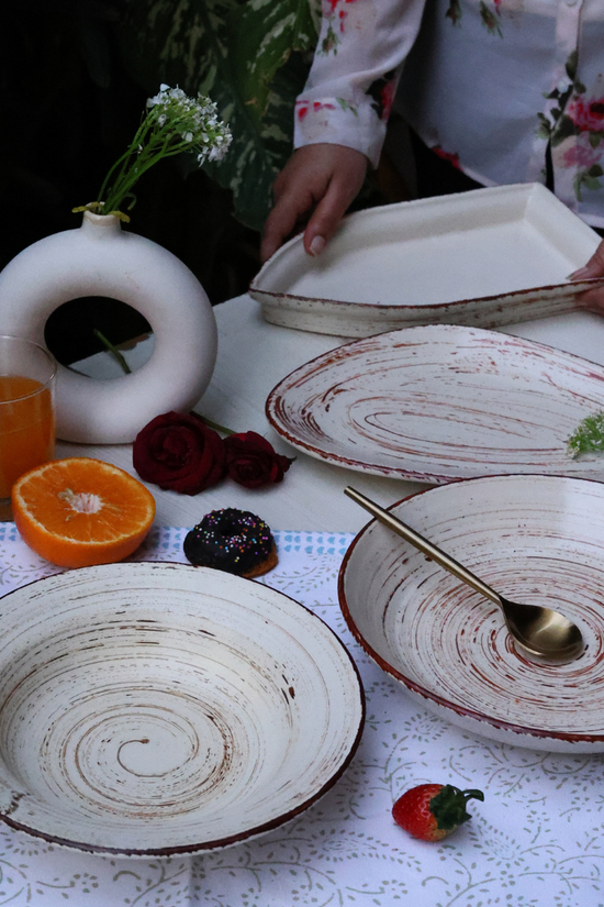 handmade the rustics dinner set - table for one 