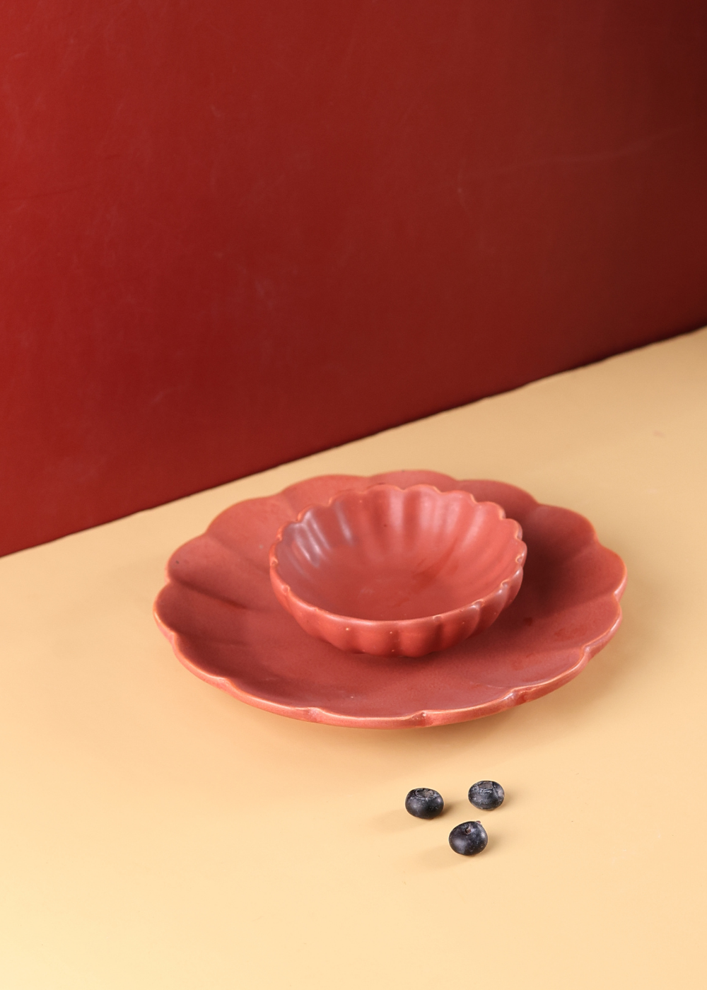 two ceramic products set bowl & pate 
