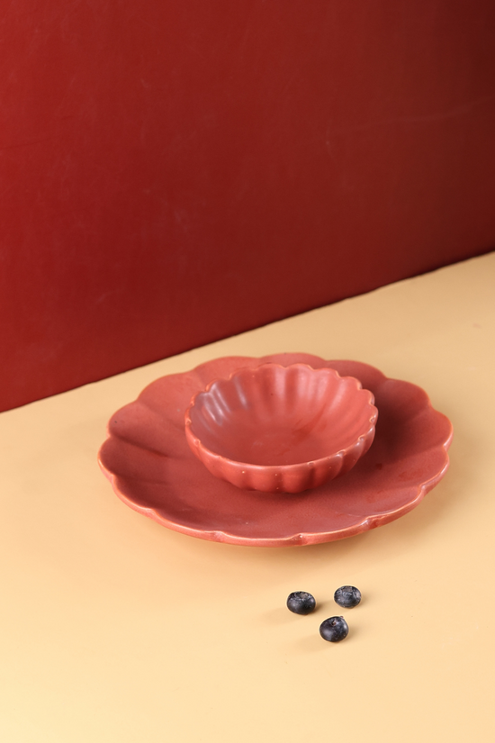 two ceramic products set bowl & pate 