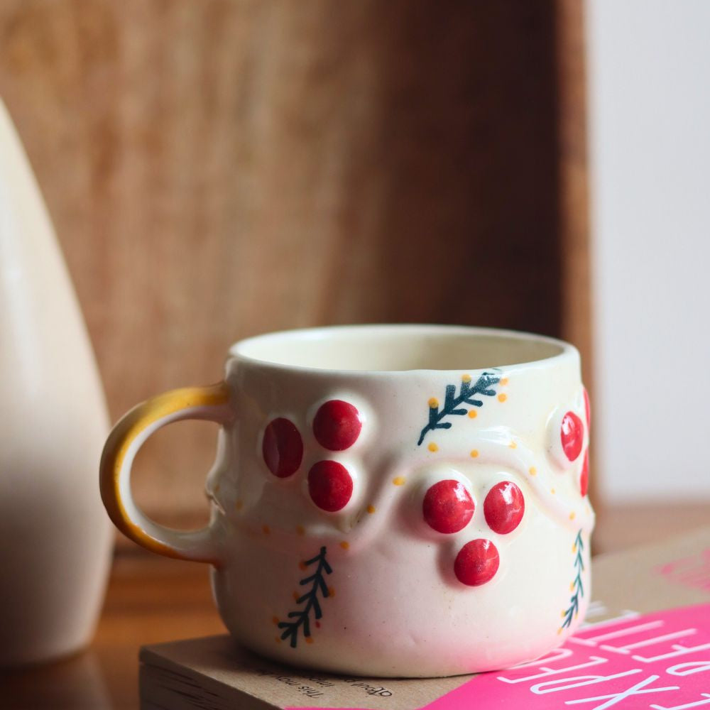 handmade cherry mug