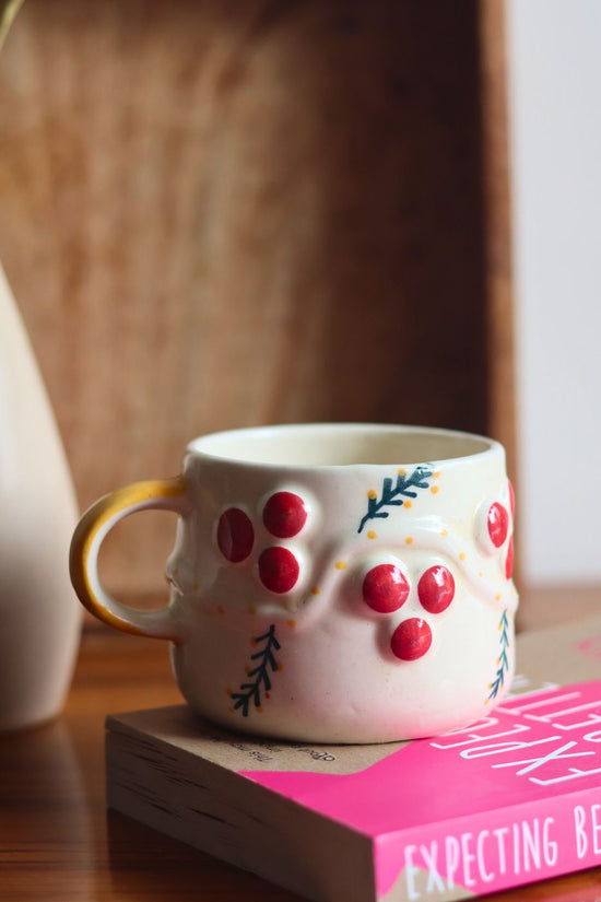 handmade cherry mug