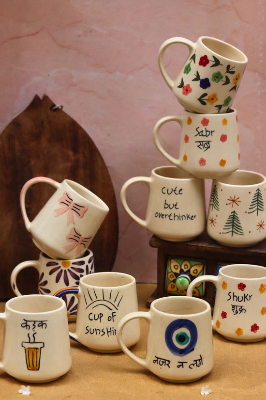 handmade Set of 10 Message Mugs ciombo (for the price of 7)