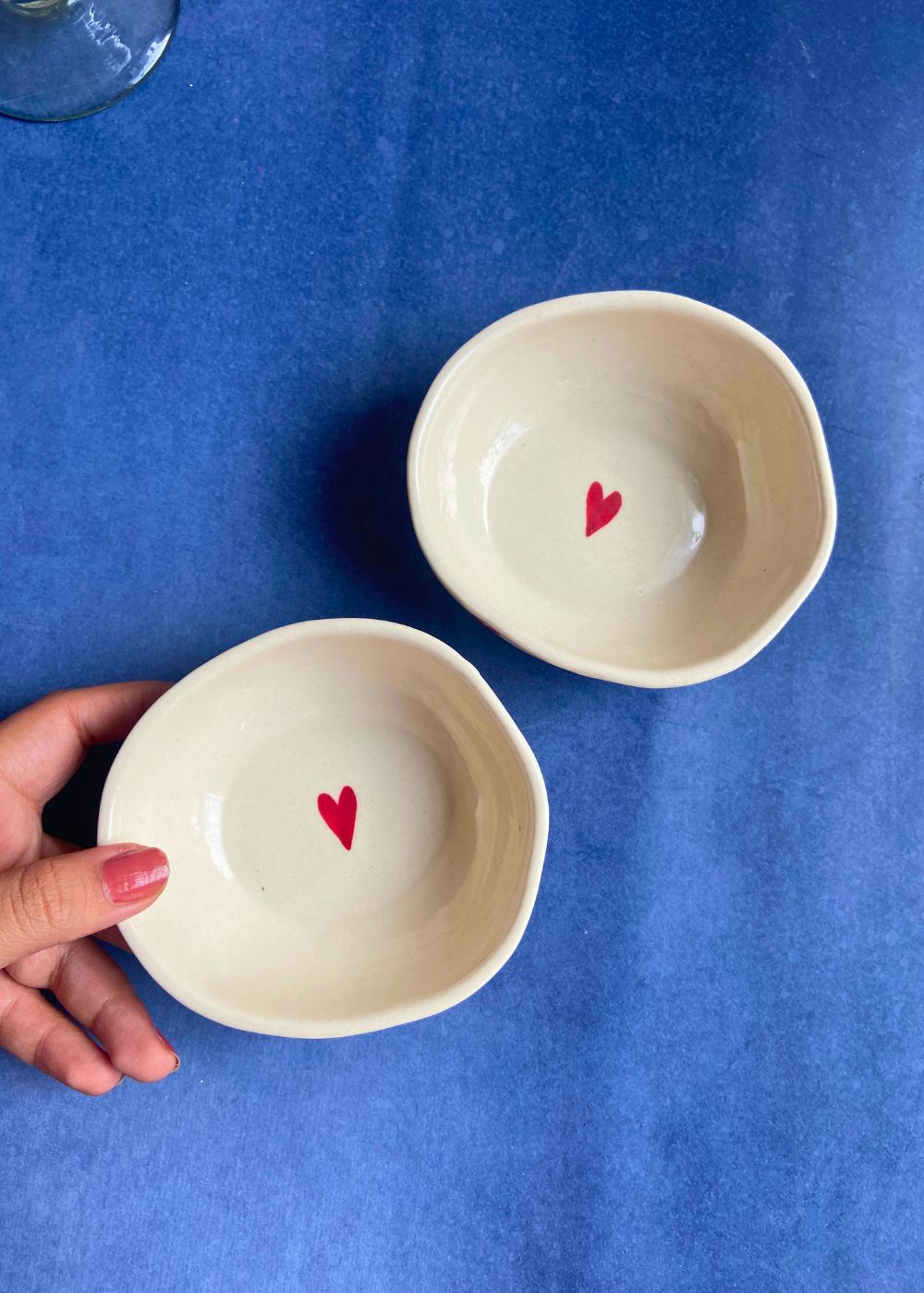 all heart bowl made by ceramic 