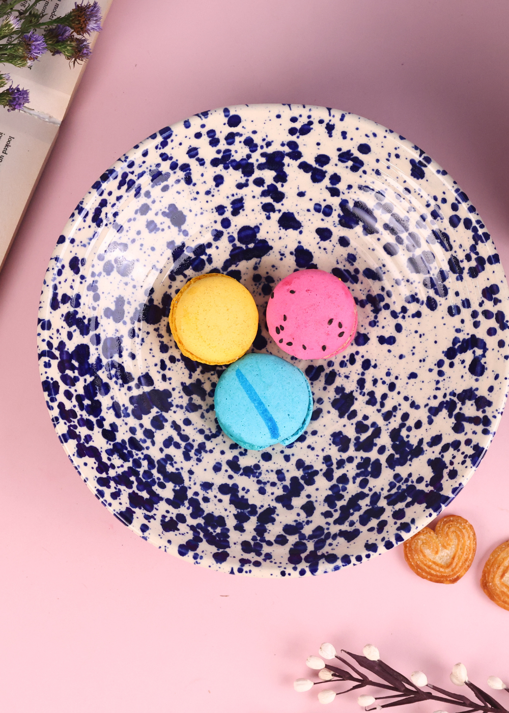 Blue Flecked Pasta Bowl