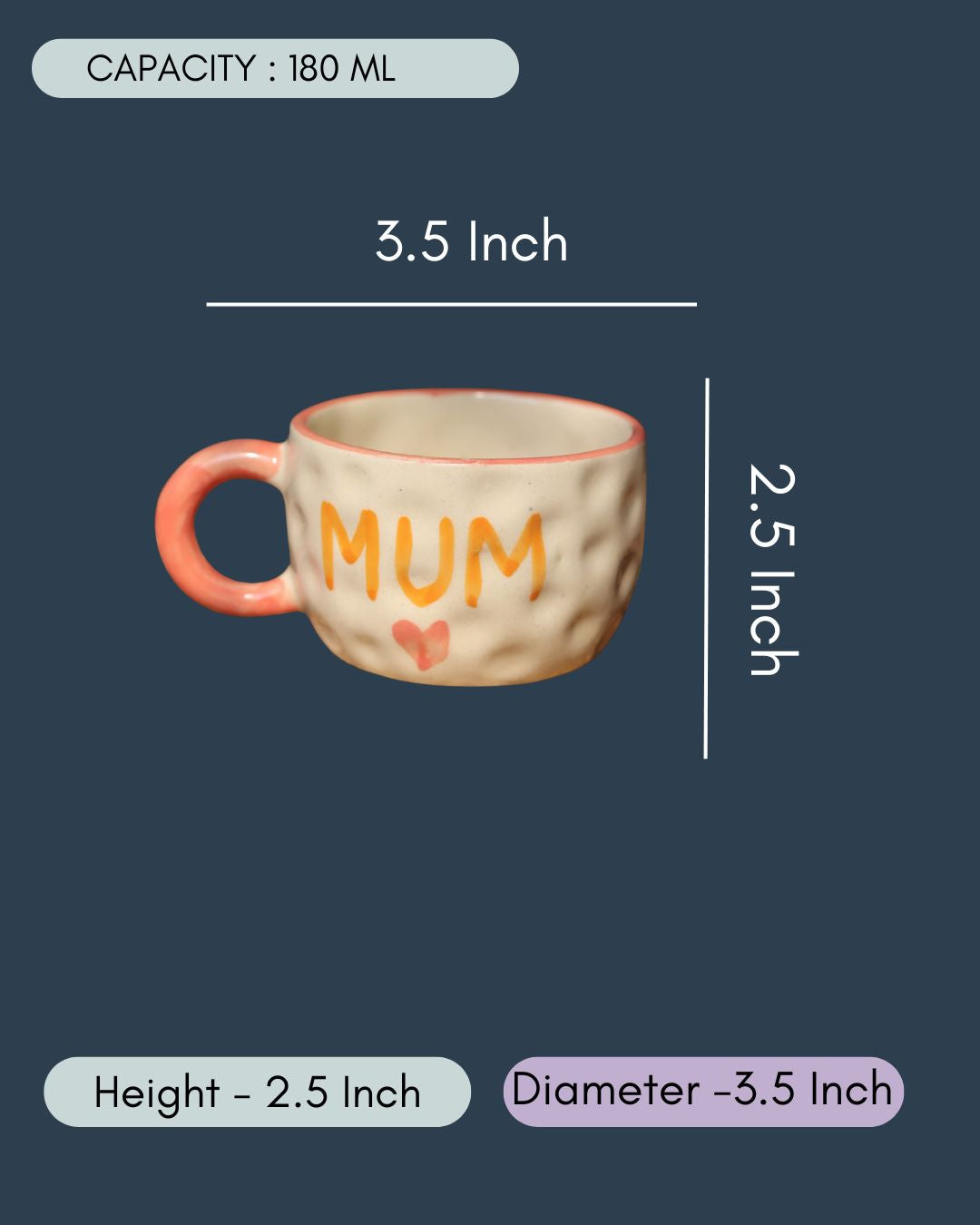 MUM Mug with size & fit