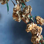 Sola Brown Rose Flower - Bunch For Home Decor