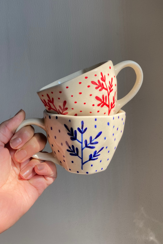 handmade his & Her mugs in different colors 