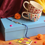 Handmade Heart & LoveisLove Mugs Rakhi Gift Box