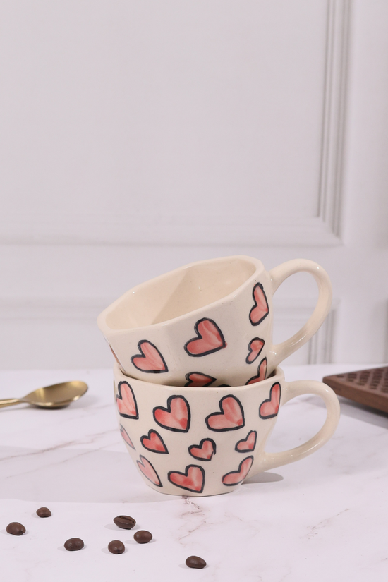 Pink Heart Mug