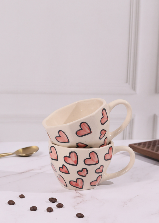 Pink Heart Mug