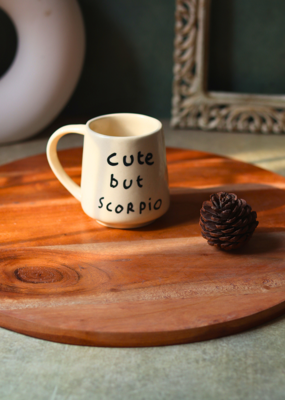 Ceramic scorpio coffee mug