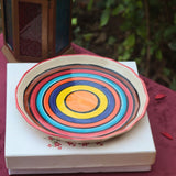 handmade Rainbow Swirl Plate in a Gift Box