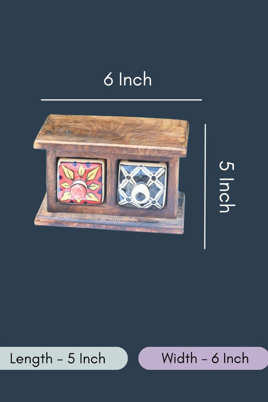 Wooden Decor Drawer – Carnival Bloom
