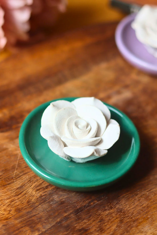 Bottle Green Floral Diffuser