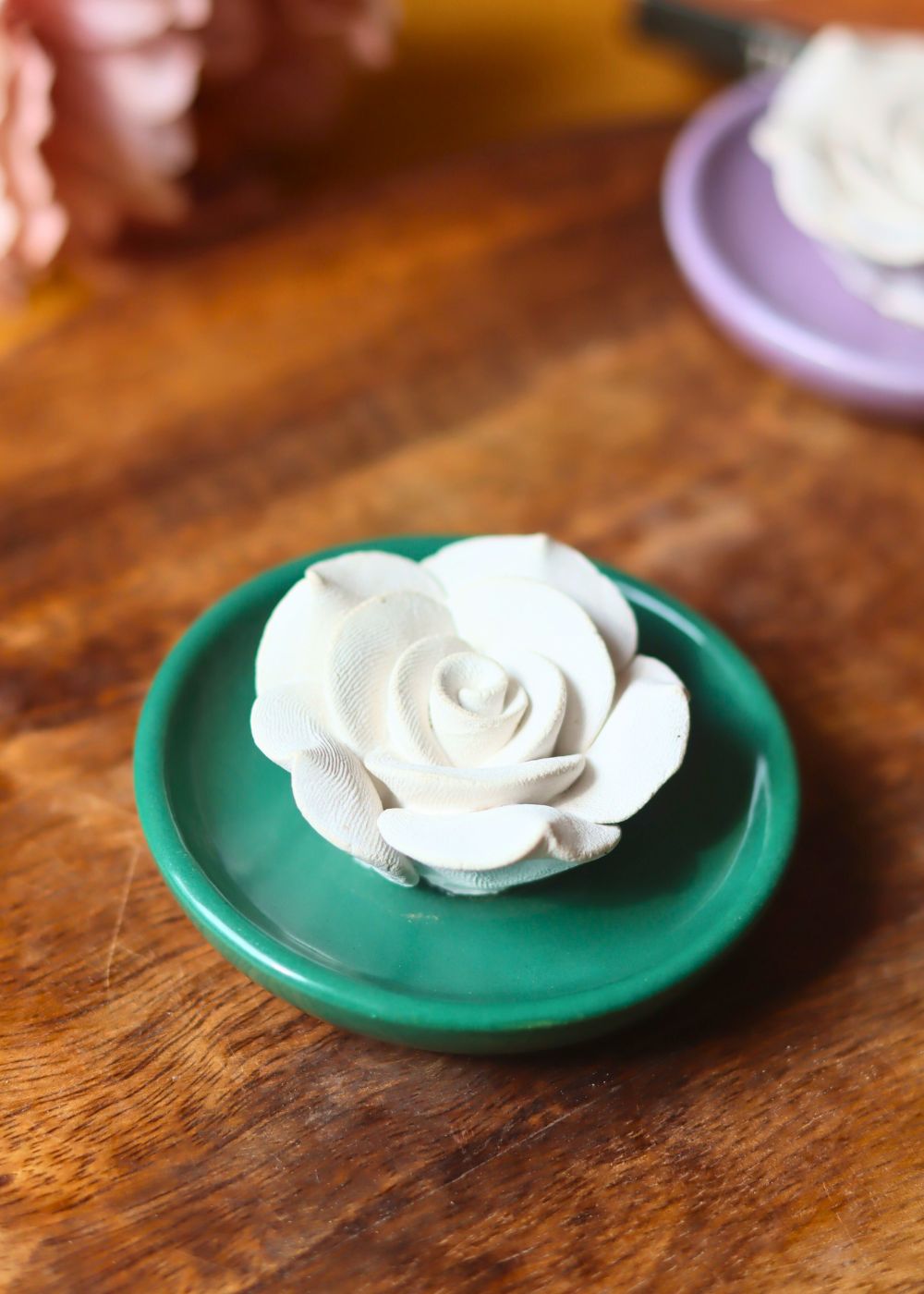 Bottle Green Floral Diffuser