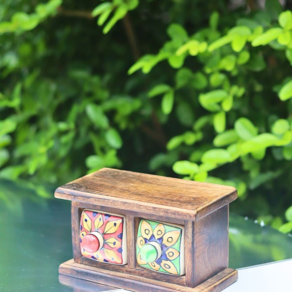 handmade Wooden Decor Drawer – Vintage Bloom