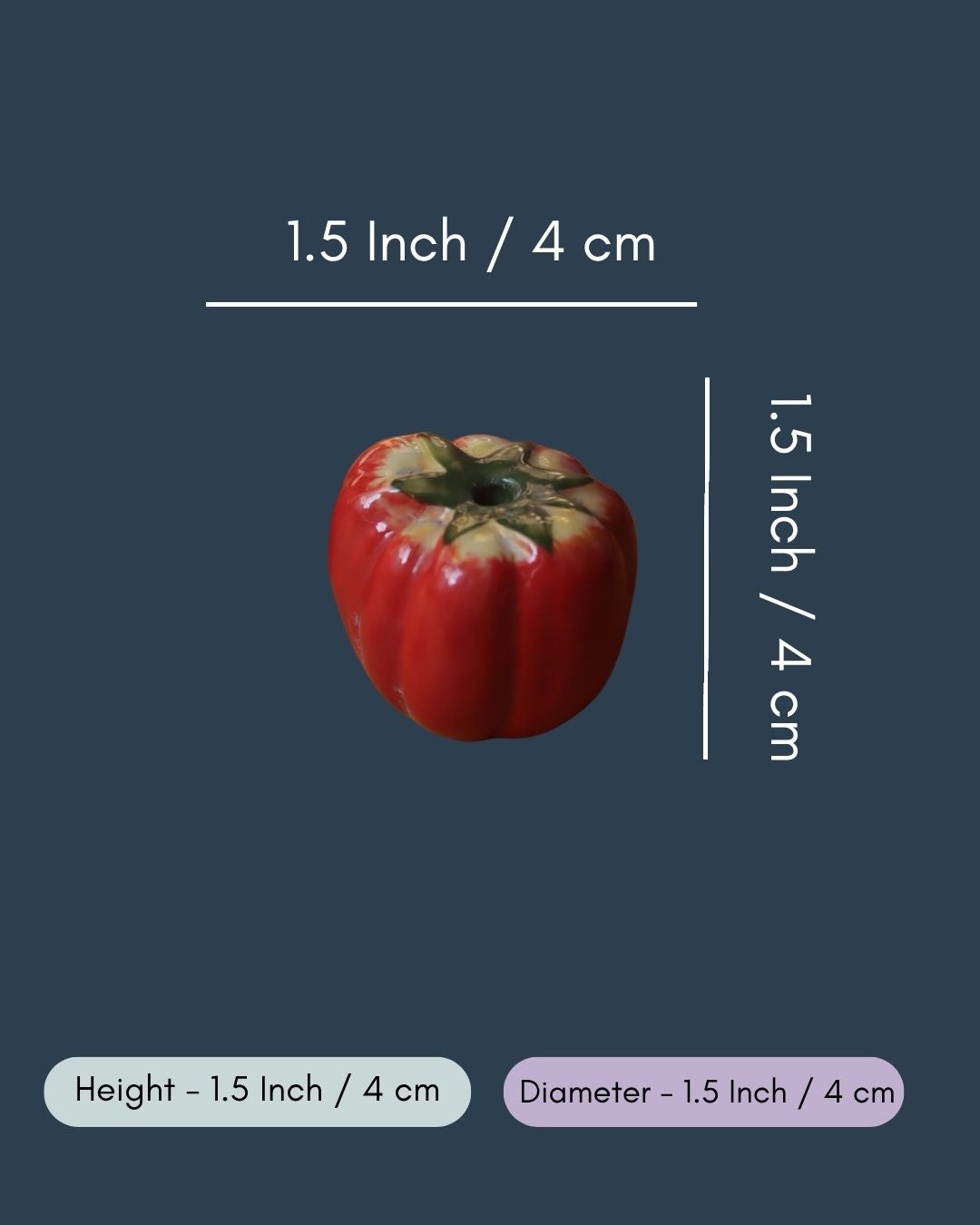 Tomato Decor Accent - Set of 2