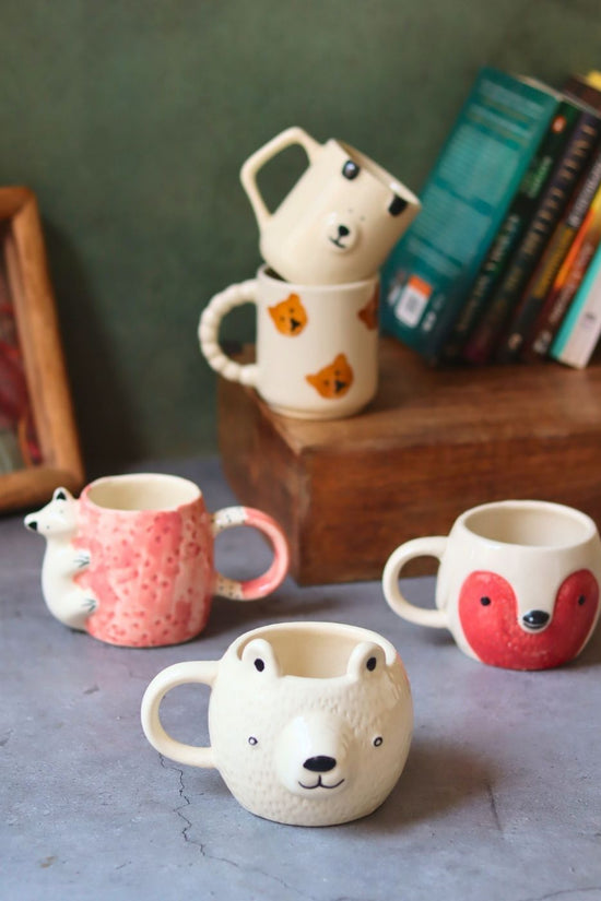 Set of 6 Jungle Joy Mugs (for the price of 5) handmade in india
