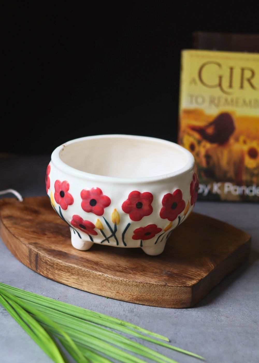 Poppy Fields Planter made by ceramic