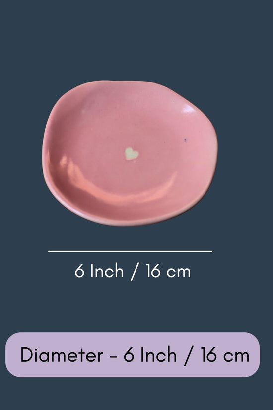 Pink Cupid Handmade Dessert Plate