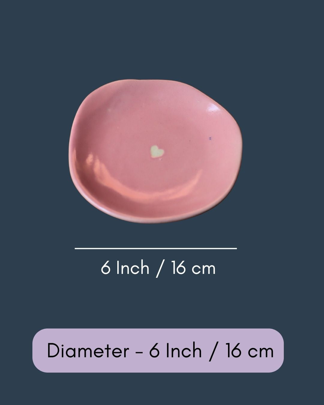 Pink Cupid Handmade Dessert Plate