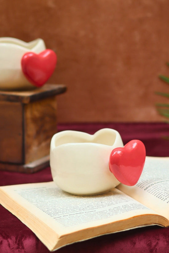 Love Handle Mug handmade in India