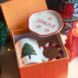The OG Christmas Mug & Jingle Handmade Dessert Plate in a Gift Box premium quality material