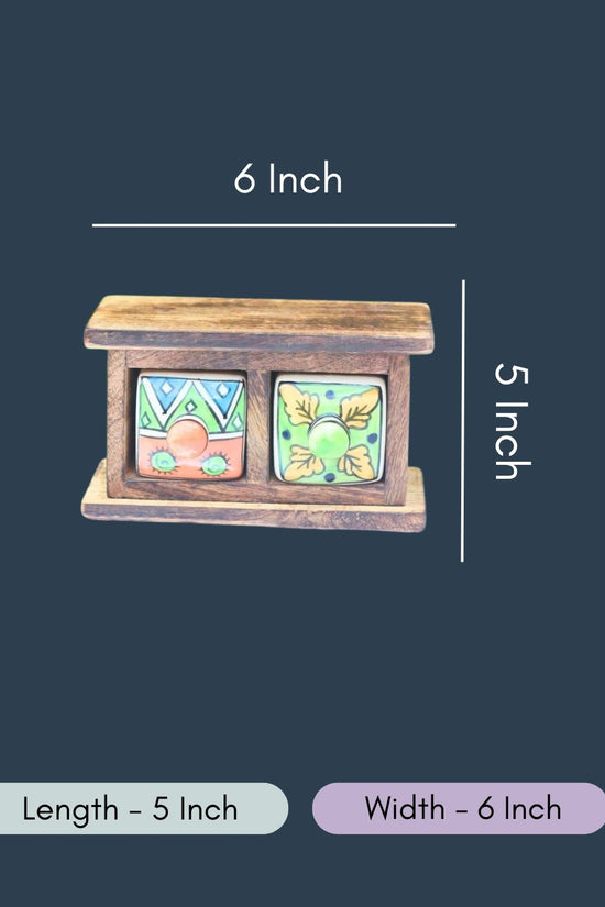 Wooden Decor Drawer – Tribal Bliss