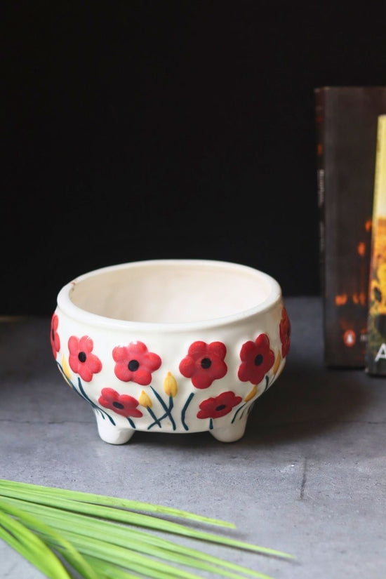 Poppy Fields Planter with premium quality material