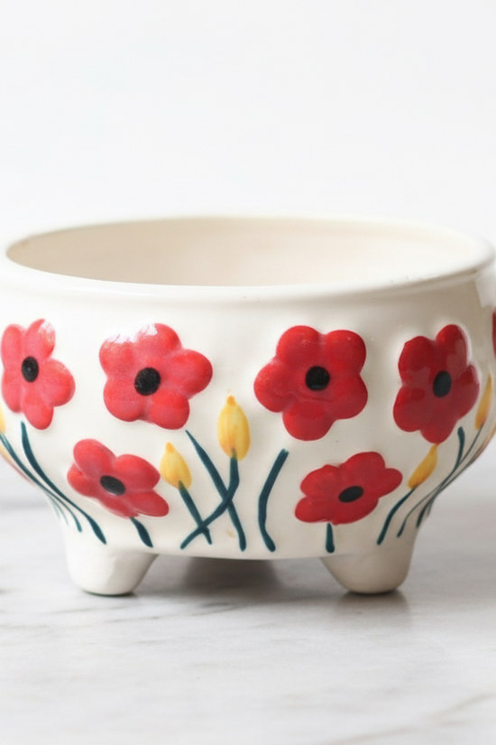 Poppy Fields Planter