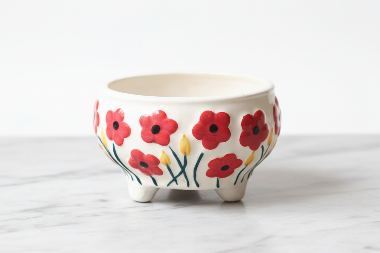Poppy Fields Planter