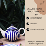 Blue & white tea pot signification