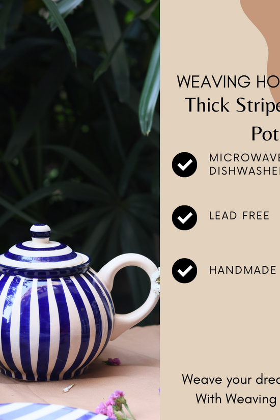 Blue & white tea pot signification